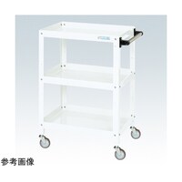 サカエ スペシャルワゴン(重量/ナイロンウレタン車/3段タイプ)W600×D450×H880 ホワイト SRJ64883NUW