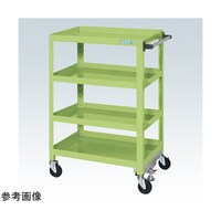 サカエ スパワゴン(サイレントエラストマ車/4段)W750×D500×H1100グリンSAS75114FSEG