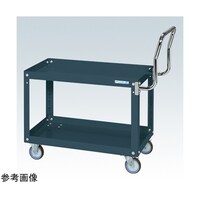 サカエ スパワゴン(ナイロンウレタン車/2段/プレト式キャスタ)W750×D500×H600ダクグレ SAP75602HTNUD