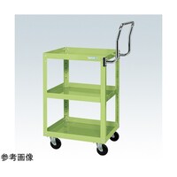 サカエ スパワゴン(ナイロンウレタン車/3段/プレト式キャスタ)W600×D400×H740 グリン SAP60743HTNUJG