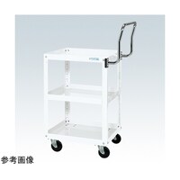 サカエ スパワゴン(ナイロンウレタン車/3段/プレト式キャスタ)W600×D400×H740 ホワイト SAP60743HTNUJW
