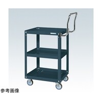 サカエ スパワゴン(ナイロンウレタン車/3段/プレト式キャスタ)W600×D400×H740 ダクグレ SAP60743HTNUD
