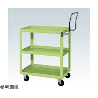 サカエ スパワゴン(ナイロンウレタン車/3段/プレト式キャスタ)W750×D500×H740 グリン SAP75743HTNUJG