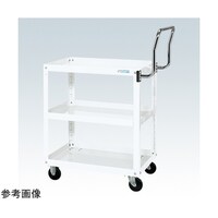 サカエ スパワゴン(ナイロンウレタン車/3段/プレト式キャスタ)W750×D500×H740 ホワイト SAP75743HTNUW
