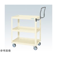 サカエ スパワゴン(ナイロンウレタン車/3段/プレト式キャスタ)W750×D500×H740 アイボリ SAP75743HTNUI