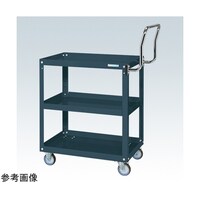 サカエ スパワゴン(ナイロンウレタン車/3段/プレト式キャスタ)W750×D500×H740 ダクグレ SAP75743HTNUD