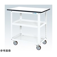 サカエ スパワゴン(ナイロンウレタン車/プレト式キャスタ/天板付)W900×D600×H900ホワイトSAP90883TNUJW