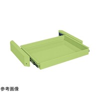 サカエ スーパーワゴン用オプションスライド棚 W750×D500×H56 グリーン SA7550SG