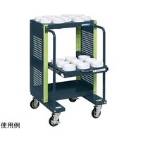 サカエ ツーリングワゴン(色管理タイプ)W600×D600×H970 ダークグレー・グリーン SAPC60973ADG
