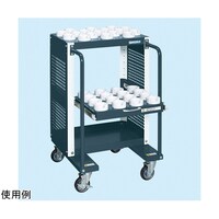 サカエ ツーリングワゴン(色管理タイプ)W600×D600×H967 ダークグレー・ホワイト SAPC60973CDW