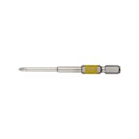 ベッセル ダイヤモンド剛彩段付ビット 片頭 +1×82mm 6.35mm 40V対応 DG161082
