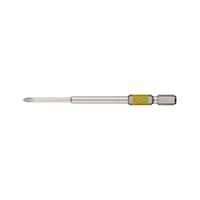 ベッセル ダイヤモンド剛彩段付ビット 片頭 +1×100mm 6.35mm 40V対応 DG161100