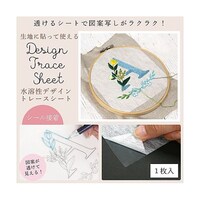 クラレ 生地に貼って使う水溶性デザイントレースシート <シール接着> 36×24cm DTS3624M