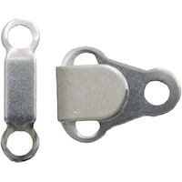 ニホンチュウコウボウ カギホック 検針器対応 巾10×14mm 白 1セット(5組入) FK50000 ※3セット以上から注文可能(販売価格は1セット単位の価格)