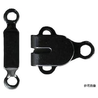 ニホンチュウコウボウ カギホック 検針器対応 巾12×18mm 黒 1セット(5組入) FK50701 ※3セット以上から注文可能(販売価格は1セット単位の価格)