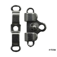 ニホンチュウコウボウ カギホック 検針器対応 巾21×12mm 黒 1セット(100組入) FK52501100