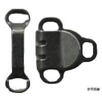 ニホンチュウコウボウ カギホック 検針器対応 巾12×11mm 黒 1セット(5組入) FK52801 ※3セット以上から注文可能(販売価格は1セット単位の価格)