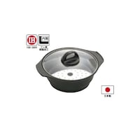 アズワン 土鍋風&蒸し器19cm(目皿付) KS2788T