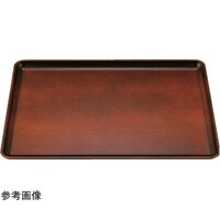 福井クラフト A)尺2新木目会席盆 ブラウン弱SL 80013049