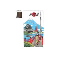 P・O・Pプロダクツ N_定番のれん 日本観光 市松レース 42186