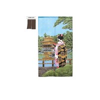 P・O・Pプロダクツ N_定番のれん 舞妓金閣寺 市松レース 42188