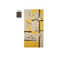 P・O・Pプロダクツ N_定番のれん 貼り絵七福ろう YE 42244