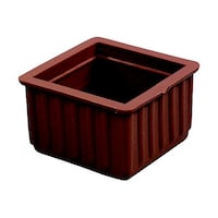 ヒカリ イス脚キャップバラ 茶角 36mm ※ケース販売 BBE4363