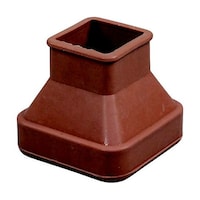ヒカリ フリーサイズゴム脚キャップバラ茶角20ー30mm ※ケース販売 BF42301