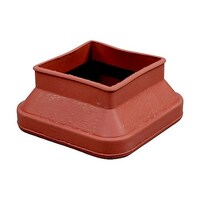 ヒカリ フリーサイズゴム脚キャップバラ茶角50ー65mm ※ケース販売 BF45651