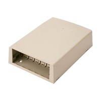 パンドウイットコーポ 光ファイバー・マルチメディアアウトレット 12個口 アイボリー ※ケース販売 CBXF12EIAY