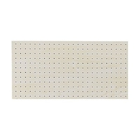 ヒカリ 木調パンチングボードウッディ ホワイトウォール 約600×300mm ※ケース販売 PGMBD366