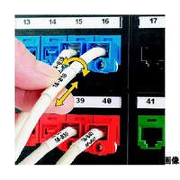 パンドウイットコーポ 熱転写プリンタ用回転ラベル 白 印字部25.4×12.7 2500枚 ※ケース販売 R100X150V1T