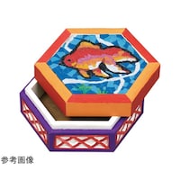 アーテック 白彫板 マルチボックス六角箱 プラモザイク付 31524