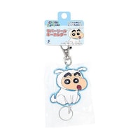 クレヨンしんちゃん ラバーリールキーホルダー シロしんちゃん