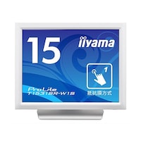 マウスコンピューター タッチパネル液晶ディスプレイ15型/1024x768/Dsub、HDMI、DisplayPort/ホワイト/スT1531SRW1S