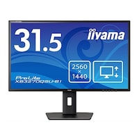 マウスコンピューター 液晶ディスプレイ31.5型 2560×1440 HDMI、DisplayPort ブラック スピーカー:あり IPS方式XB3270QSUB1