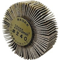柳瀬 軸付フラップホイール 30×10×3mm #100 1箱(10個入) UF301036