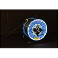 日動工業 コードリール 100V 防雨防塵型 LEDラインドラム白 30m NPWLEB33W