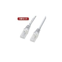 サンワサプライ カテゴリ7LANケーブル CAT5eギガビット対応 20m ホワイト LAY5TS20X5