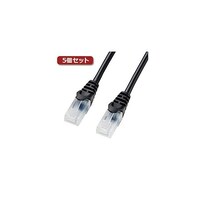サンワサプライ カテゴリ7LANケーブル 20m ブラック LAY5TS20BKX5