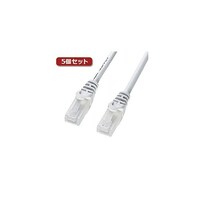 サンワサプライ カテゴリ7LANケーブル CAT5eギガビット対応 15m ホワイト LAY5TS15X5