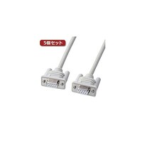 サンワサプライ 5個セット エコRS232Cケーブル KRECCR2X5