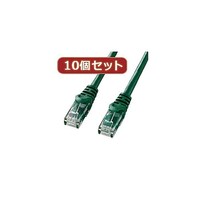 サンワサプライ サンワサプライ カテゴリ6UTPLANケーブル 2m グリーン LAY602GX10