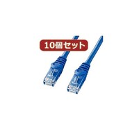 サンワサプライ サンワサプライ カテゴリ6UTPLANケーブル 3m ブルー LAY603BLX10