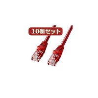 サンワサプライ サンワサプライ カテゴリ6UTPLANケーブル 3m レッド LAY603RX10