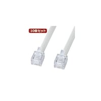 サンワサプライ エコロジー電話ケーブル(ノーマル)TELEN7N2 TELEN7N2X10