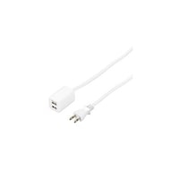 アズワン 5個セット USBタップ2ポート2.4A2mホワイト H72022UWHX5