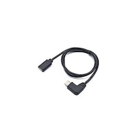 JTT 充電・通信対応 L型TypeC延長ケーブル 0.5m ブラック JSC047BK