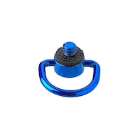 エツミ 1/4”スクリュー カメラストラップ用Dリング ブルー VE6953
