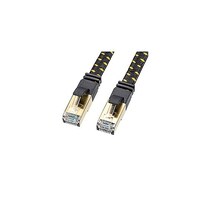 サンワサプライ カテゴリ8メッシュフラットLANケーブル ブラック 3m KBT8MEFL03BKX5